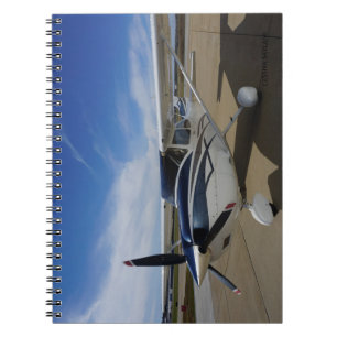 Laptop voor vliegtraining notitieboek