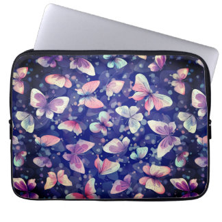 Laptophoes 10"- 15" vlinderpatroon laptop sleeve
