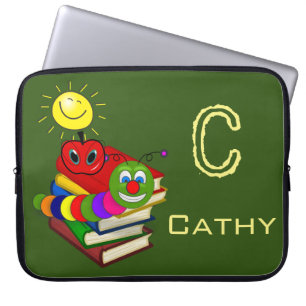 Laptophoes Bladwijzer, Boeken, Apple, Groen Laptop Sleeve