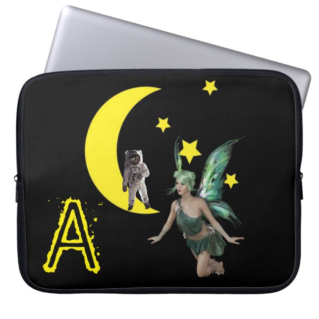 Laptophoes Fairy Astronaut Laptop Sleeve (Voorkant)
