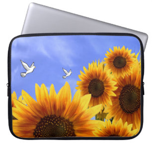 Laptophoes Floral Sunflower Laptop Sleeve