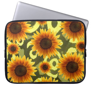 Laptophoes Floral-zonnebloemen Laptop Sleeve