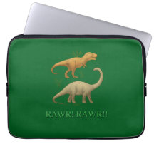 Laptophoes - Ik hou van dinosauriërs Rawr Rawr