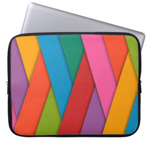 Laptophoes Kleurrijke driehoeken Laptop Sleeve