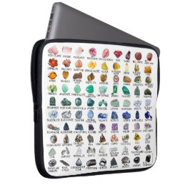 Laptophoes Kristal Collectie Rainbow Rocks Laptop Sleeve