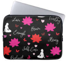 Laptophoes Lotusbloem Zelfliefde Design Tas 