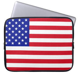 laptophoes met Amerikaanse vlag Laptop Sleeve