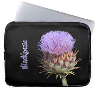 Laptophoes - Paarse schroefdraad met naam Laptop Sleeve