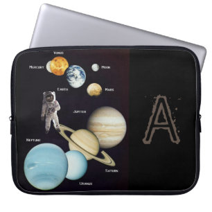 Laptophoes Planets Astronaut Laptop Sleeve