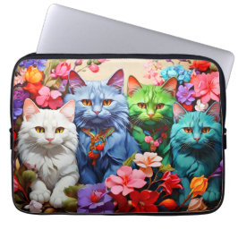 Laptophoes – Stijlvol kattenontwerp Laptop Sleeve