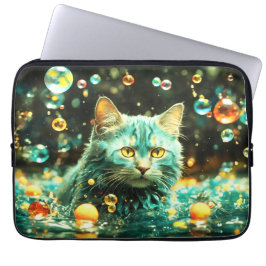 Laptophoes – Stijlvol kattenontwerp Laptop Sleeve