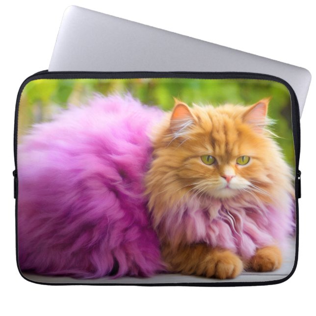 Laptophoes – Stijlvol kattenontwerp Laptop Sleeve (Voorkant)