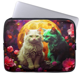 Laptophoes – Stijlvol kattenontwerp Laptop Sleeve