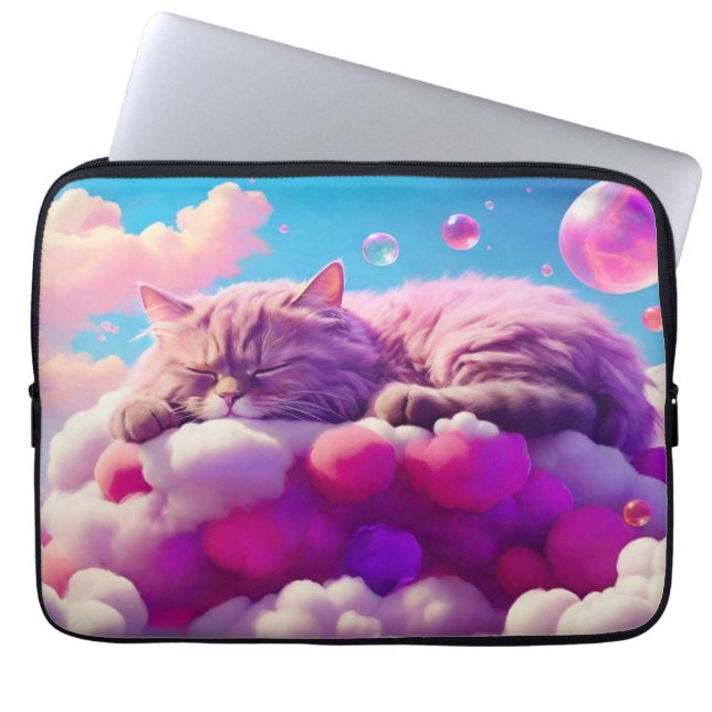 Laptophoes – Stijlvol kattenontwerp Laptop Sleeve (Voorkant)