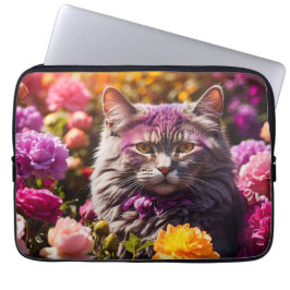 Laptophoes – Stijlvol kattenontwerp Laptop Sleeve