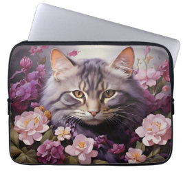 Laptophoes – Stijlvol kattenontwerp Laptop Sleeve