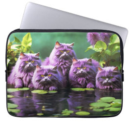 Laptophoes – Stijlvol kattenontwerp Laptop Sleeve