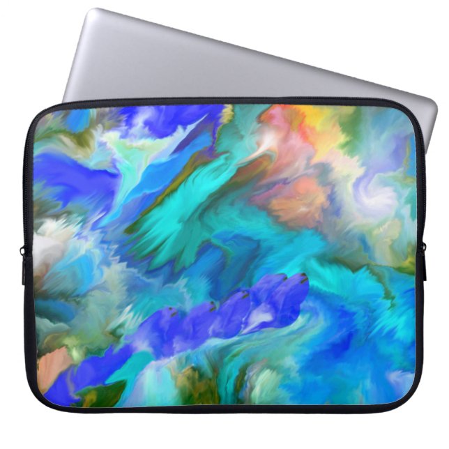 Laptophoes van neopreen - ABSTRACTE ART Laptop Sleeve (Voorkant)