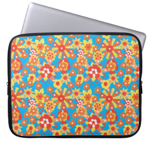 Laptophoes van neopreen, Ditsy Flowers Laptop Sleeve