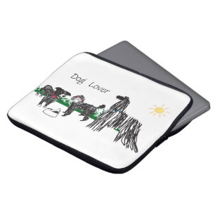 Laptophoes voor hondenliefhebbers laptop sleeve