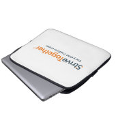 Laptophoes - Wit Laptop Sleeve (Voorkant onderkant)