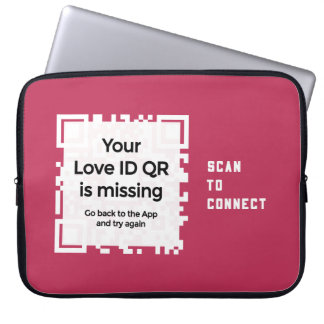 Laptopschutzhülle - RED - QR - PURE Collectie Laptop Sleeve