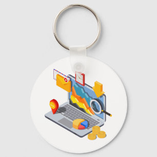 Laptopverwerking Sleutelhanger