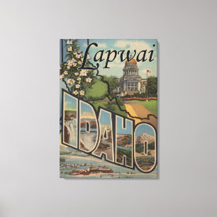 Lapwai, IdahoLarge Letter ScenesLapwai, ID Canvas Afdruk