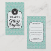 L'Aqua moderne mesure des cartes de rendez-vous de (Devant / Derrière)