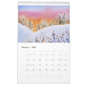 L'aquarelle aménage le calendrier mural en parc (Feb 2026)