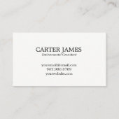 L'aquarelle bleue ondule le carte de visite (Dos)