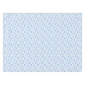 L'aquarelle bleue repère la nappe 52" x 70" (Devant (Horizontal))