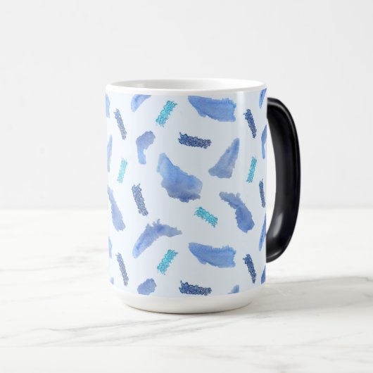 L'aquarelle bleue repère la tasse Morphing de 15 (Devant droit)
