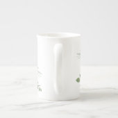 L'aquarelle de Rose et de Peony Bone China Mug (Dos)