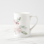 L'aquarelle de Rose et de Peony Bone China Mug (Droite)