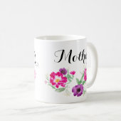 L'aquarelle du jour de mère fleurit la tasse (Devant droit)