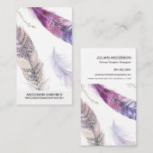 L'aquarelle fait varier le pas du carte de visite (Devant / Derrière)