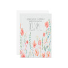 L'aquarelle fleurit le Merci de mariage