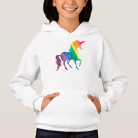L'aquarelle fraîche de licorne d'arc-en-ciel