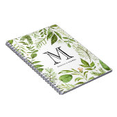 L'aquarelle laisse le carnet floral de monogramme (Côté Droit)