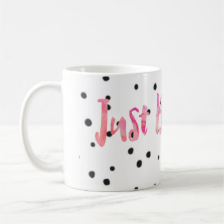 L'aquarelle rose respirent juste la tasse de café