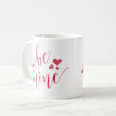 L'aquarelle soit tasse de Saint-Valentin de mine (Devant gauche)