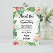 L'aquarelle tropicale fleurit épouser de carte de (Debout devant)