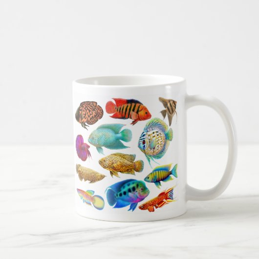 L'aquarium d'eau douce pêche la tasse (Droite)