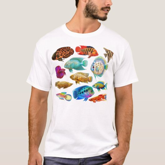 L'aquarium d'eau douce pêche le T-shirt (Devant)