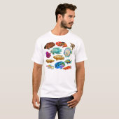 L'aquarium d'eau douce pêche le T-shirt (Devant entier)