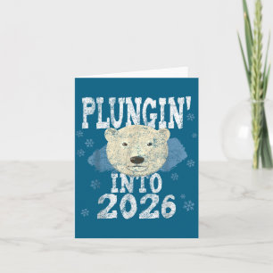 Lar Bear Plunge - Duiken in het koude nieuwjaar 20 Kaart