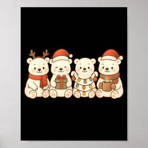 Lar Beren Kinderen Jongens Meisjes Kerstmis Lar Be Poster
