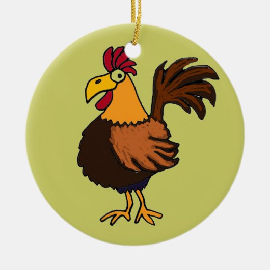 L'AR ornement de coq de bande dessinée (Devant)