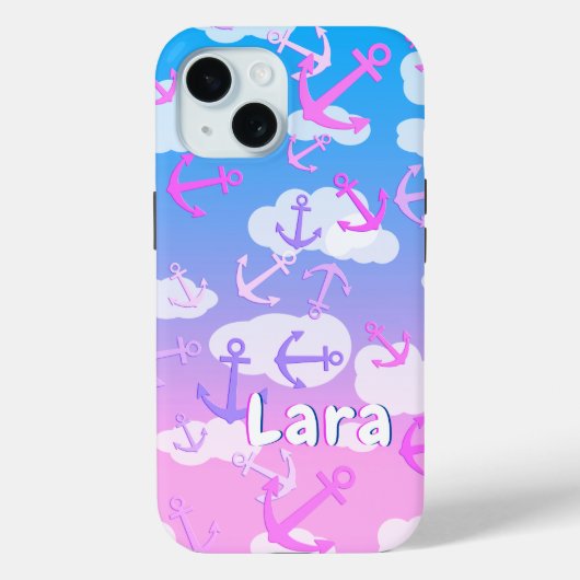 Lara - aangepaste naam Sjabloon, Schattigee drijve Case-Mate iPhone Case (Achterkant)